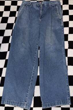 Vintage Chaps Ralph Lauren Baggy Pleated Wide Leg Trouser Jeans